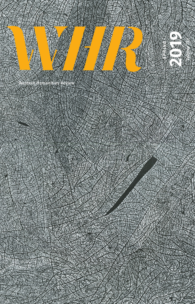 Western Humanities Review Spring 2019 73.1 Issue Cover